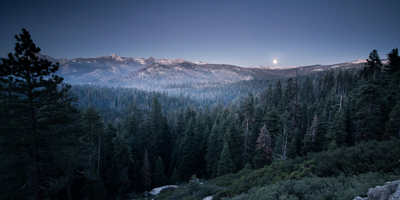 Nightfall over Yosemite.