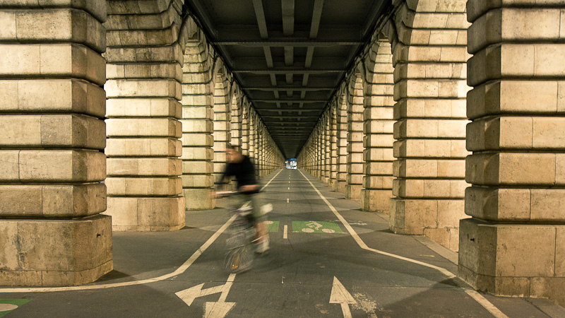 Under Bercy Bridge.