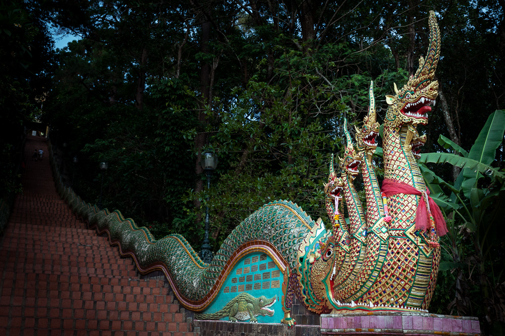 The Steps to Wat Phrathat Doi Suthep.
