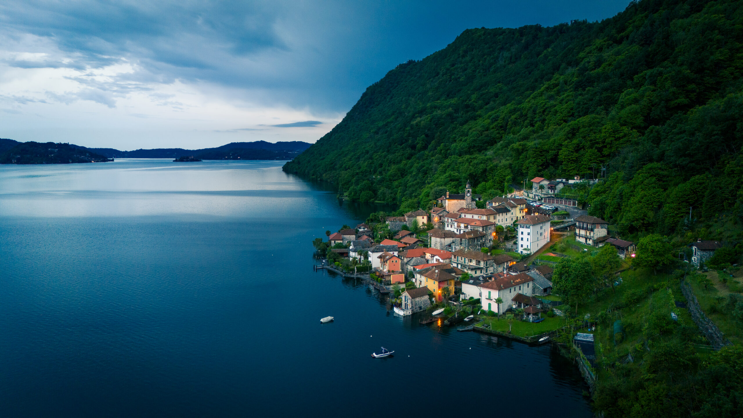 Ronco and Orta lake.