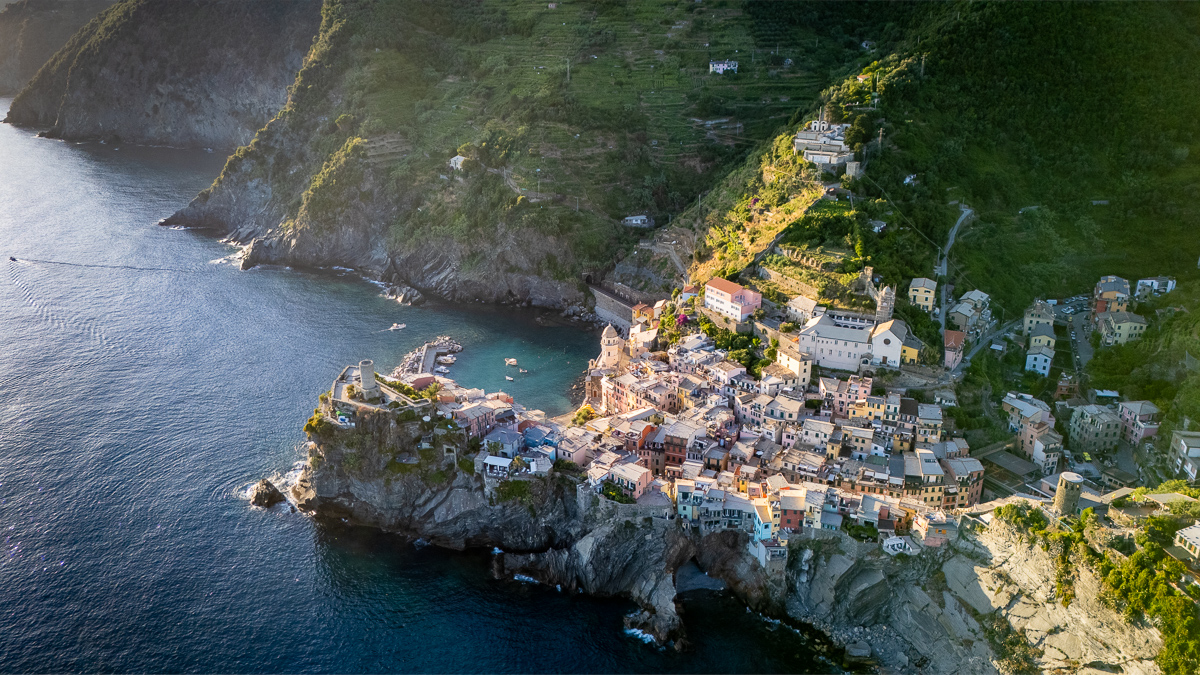Sunset in Vernazza.